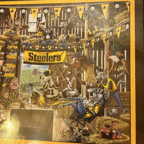 NWT Pittsburgh Steelers Barnyard Fans NFL 500 pc Puzzle - Picture 3 of 9
